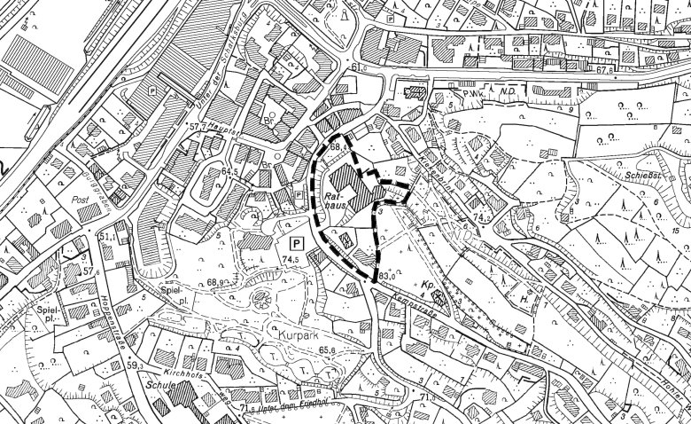 Karte Bebauungsplan Nr. 1
