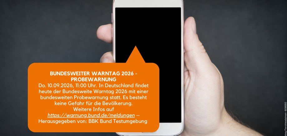 Mockups 2026 - 1 Eine Warnung wird auf einem Smartphone angezeigt