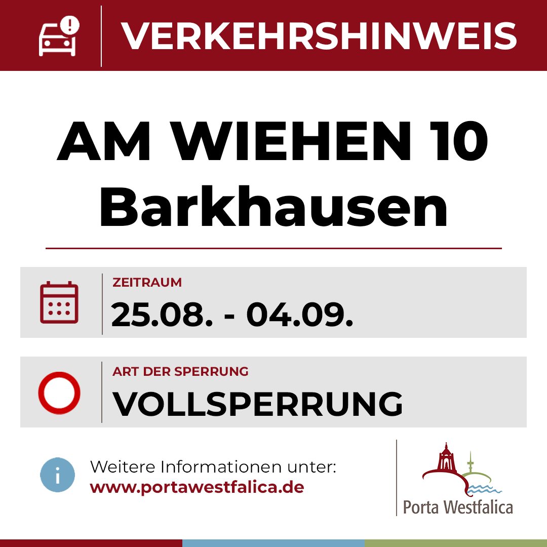 Vollsperrung am Wiehen 10