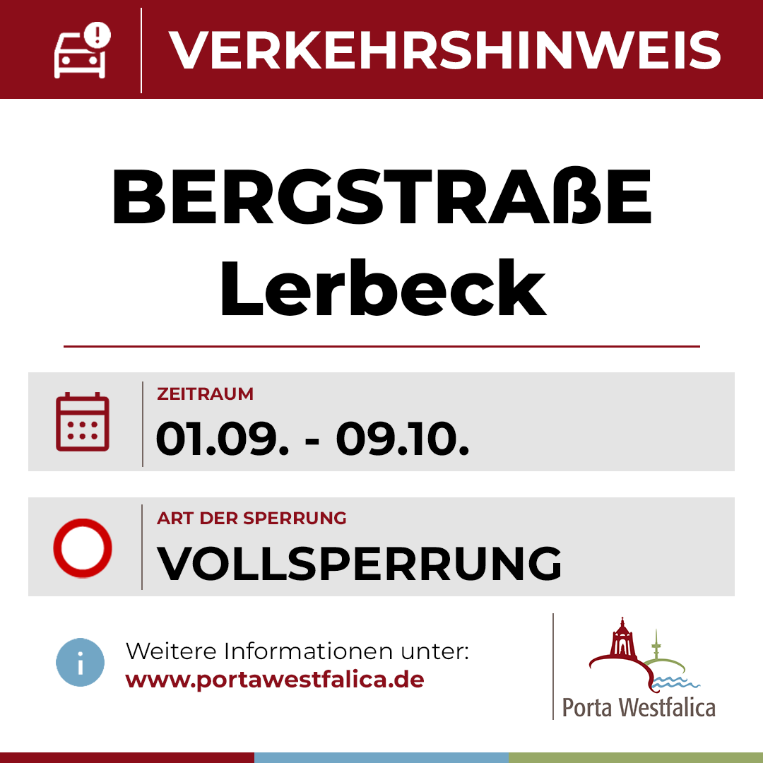 Sperrung Bergstraße