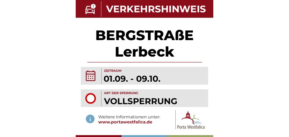 Sperrung Bergstraße