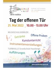 Plakat Tag der offenen Tür
