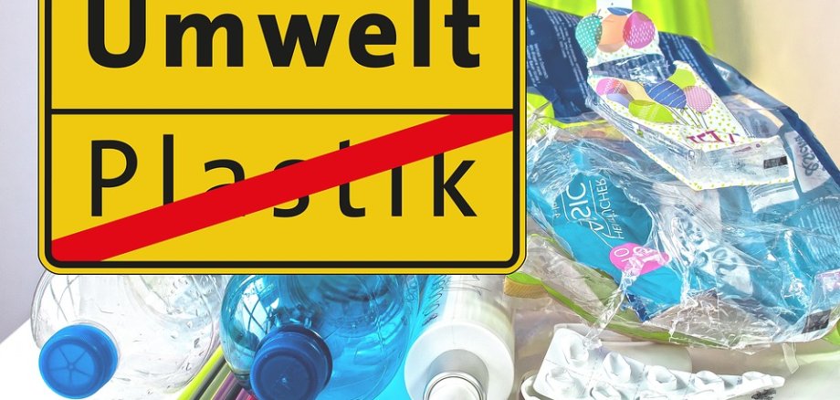 Umwelt, Plastik durchgestichen, Plastikmüll