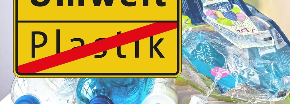 Umwelt, Plastik durchgestichen, Plastikmüll