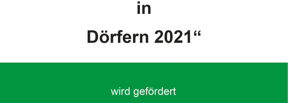 Eine Förderungsplakette