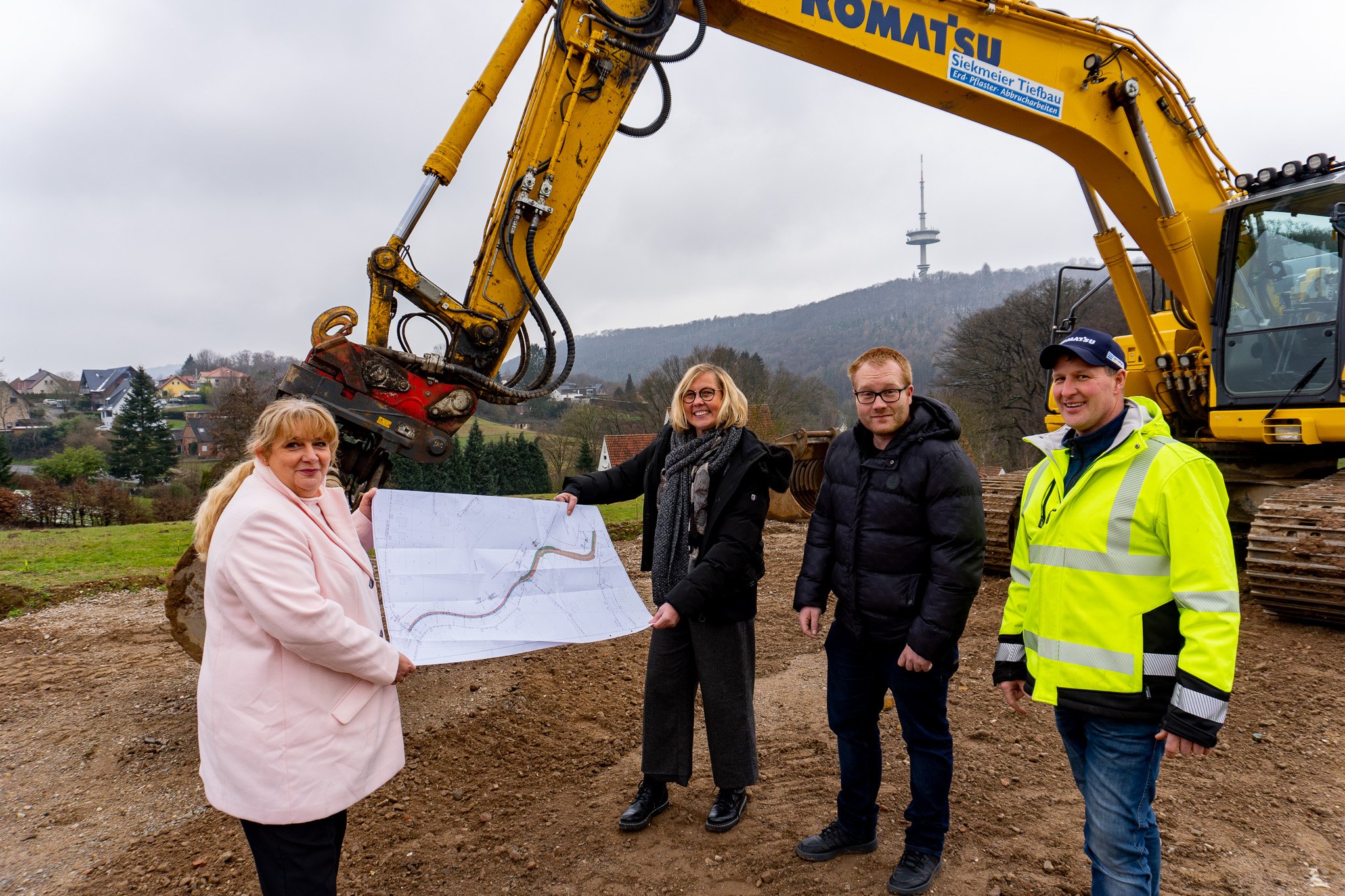 Spatenstich für den Radweg am Kirchsiek