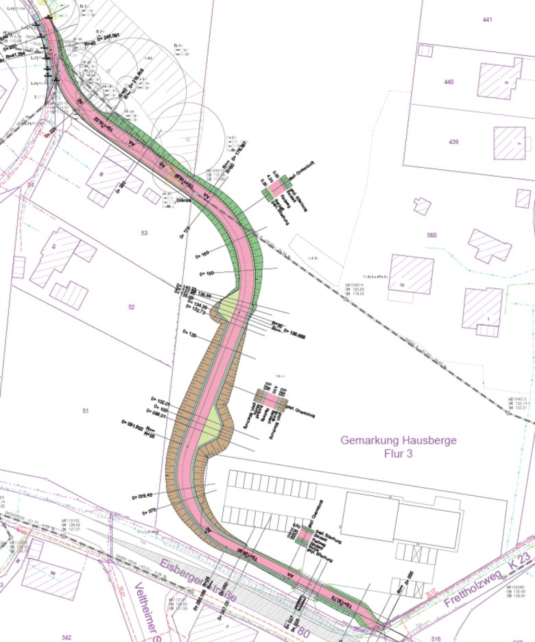 1. Bauabschnitt Radweg Kirchsiek