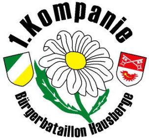 Das Logo der Ersten Kompanie im Bürgerbataillon Hausberge