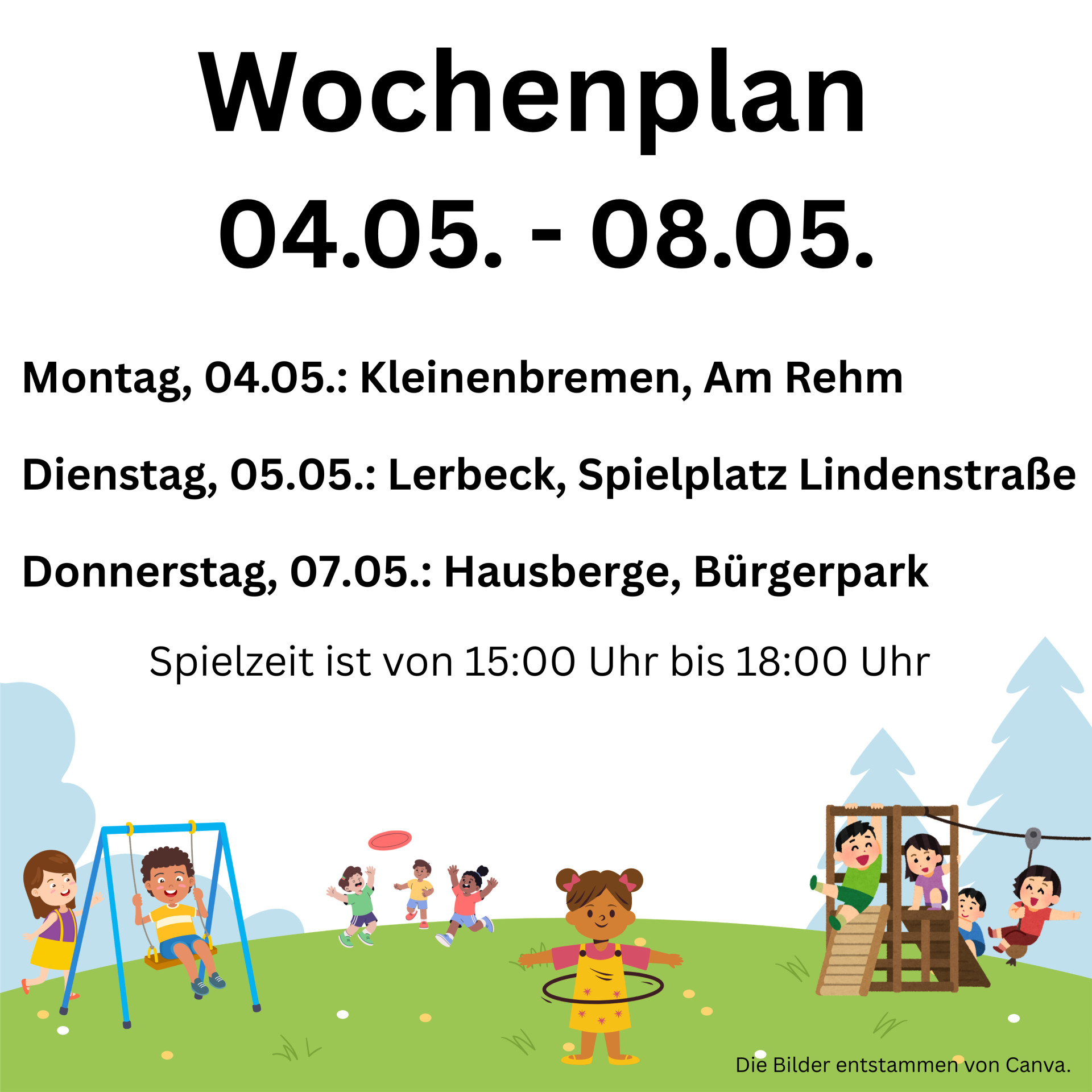 Wochenplan Spielmobil KW 19 - 1