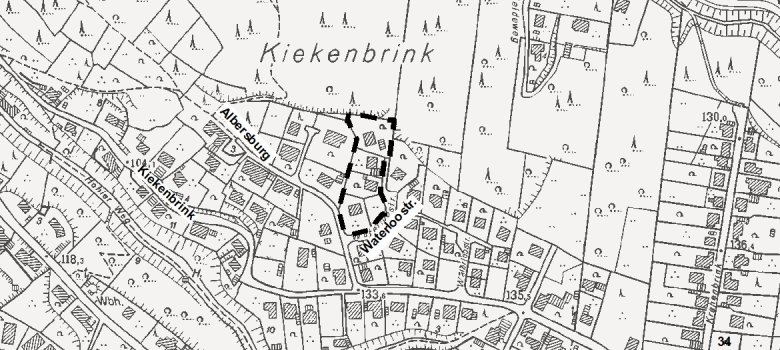 Geltunsgbereich 2. Änderung des Bebauungsplanes Nr. 27 "Kiekenbrink"