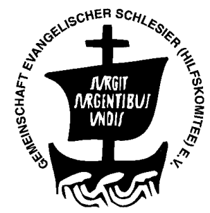Das Logo der Gemeinschaft evangelischer Schlesier (Hilfskomitee) e. V.